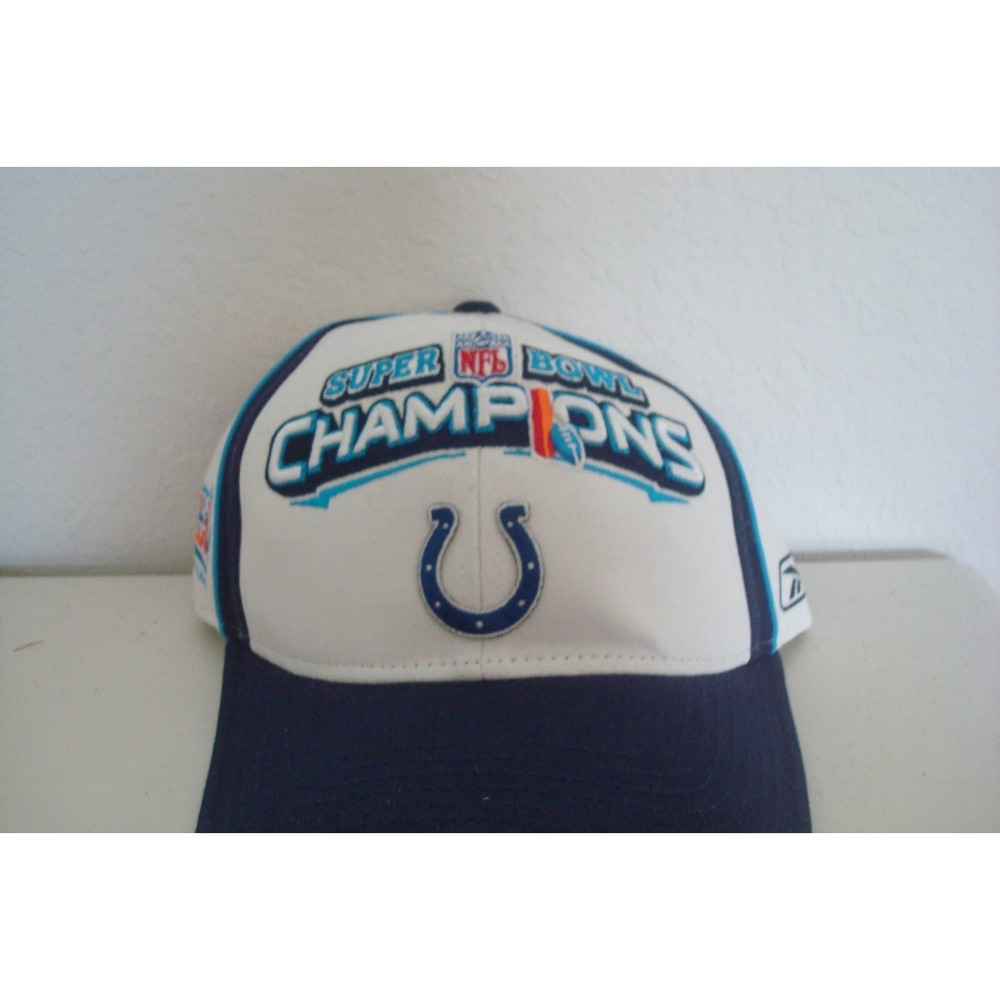 INDIANAPOLIS COLTS SUPER BOWL STRAPBACK DEADSTOCK HAT CAP VINTAGE D2